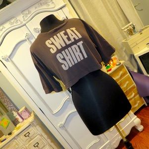 Y7 Sweat Shirt crop top